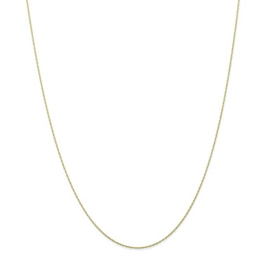 0.50 mm Solid Cable Chain in 14k Yellow Gold 20 Inch 